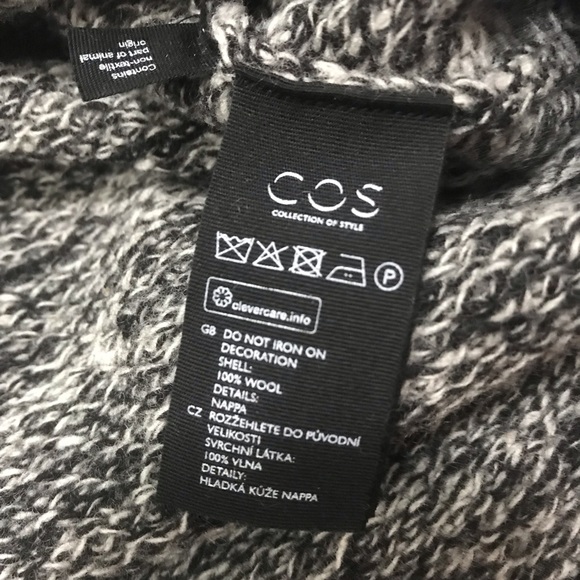 COS | Leather Trim Knit Dress - Picture 9 of 9